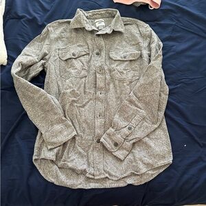 Old Navy Men's Heather Gray Shirt Jacket